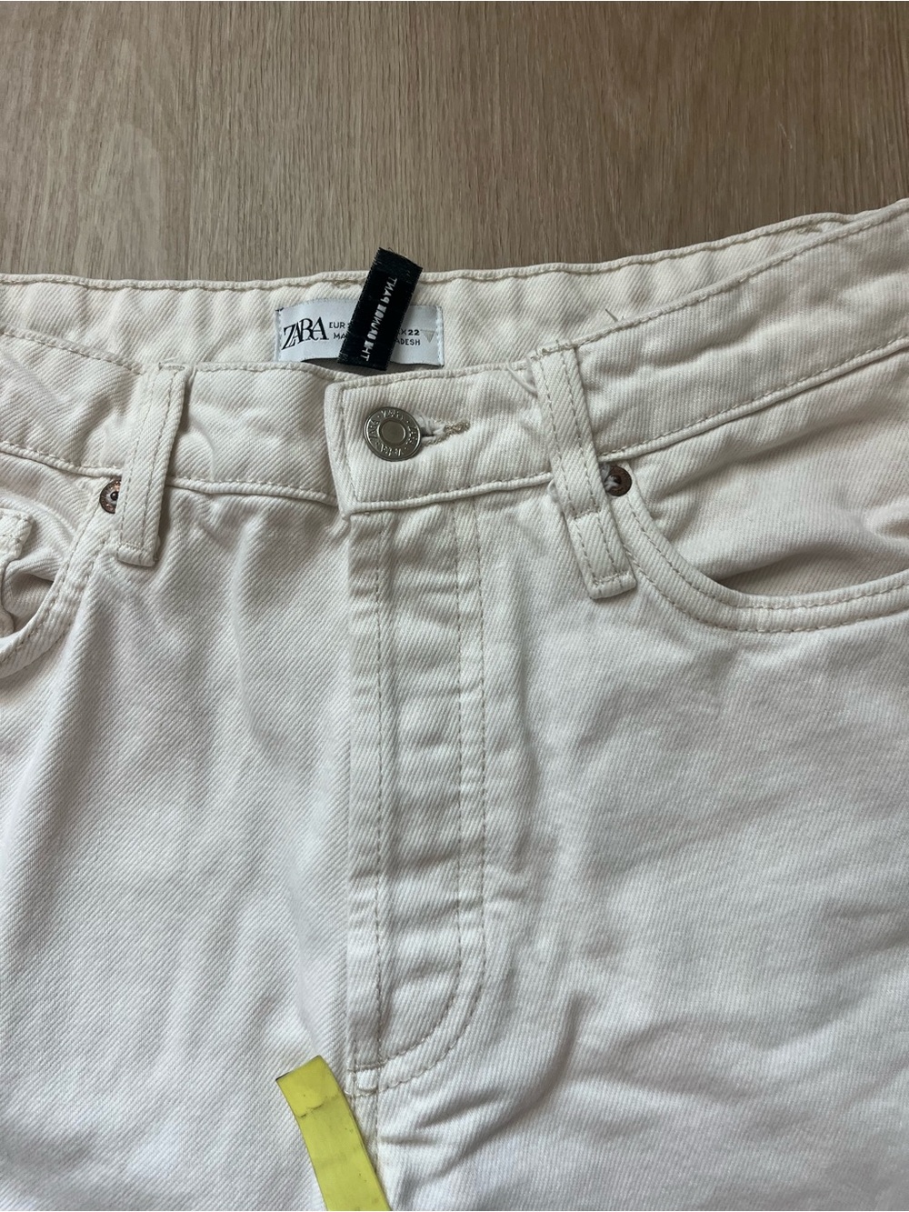 Zara The Grunge Pant Button Fly Cropped Pants Straight Leg Womens Size 0 - Picture 5 of 11